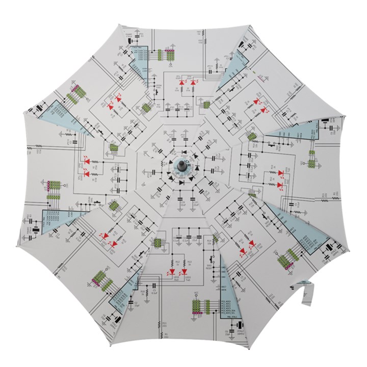 Circuits-electronics-atmel Hook Handle Umbrellas (Large)