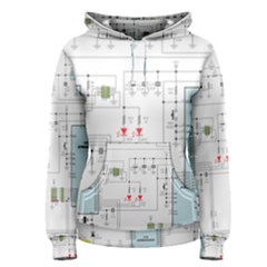 Circuits-electronics-atmel Women s Pullover Hoodie by Jancukart