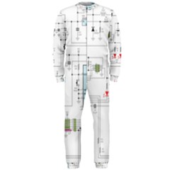 Circuits-electronics-atmel Onepiece Jumpsuit (men) by Jancukart