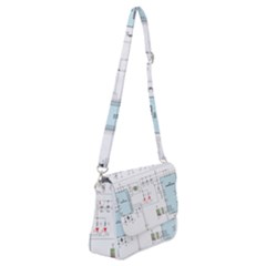 Circuits-electronics-atmel Shoulder Bag With Back Zipper