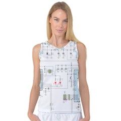 Circuits-electronics-atmel Women s Basketball Tank Top by Jancukart