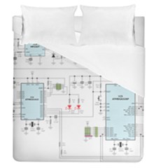 Circuits-electronics-atmel Duvet Cover (queen Size)