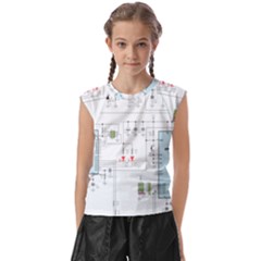 Circuits-electronics-atmel Kids  Raglan Cap Sleeve Tee by Jancukart