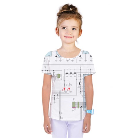 Circuits-electronics-atmel Kids  One Piece Tee by Jancukart