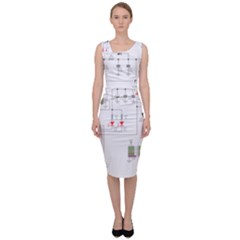 Circuits-electronics-atmel Sleeveless Pencil Dress by Jancukart