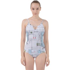 Circuits-electronics-atmel Cut Out Top Tankini Set