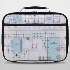 Circuits-electronics-atmel Full Print Lunch Bag by Jancukart