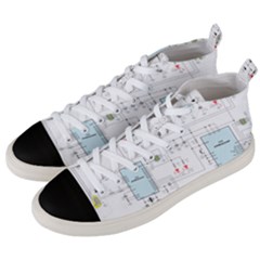 Circuits-electronics-atmel Men s Mid-top Canvas Sneakers by Jancukart