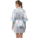 Circuits-electronics-atmel Half Sleeve Satin Kimono  View2