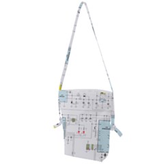 Circuits-electronics-atmel Folding Shoulder Bag by Jancukart