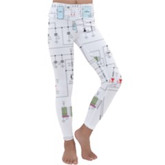 Circuits-electronics-atmel Kids  Lightweight Velour Classic Yoga Leggings by Jancukart