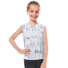 Circuits-electronics-atmel Kids  Mesh Tank Top by Jancukart