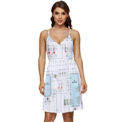 Circuits-electronics-atmel V-neck Pocket Summer Dress  by Jancukart