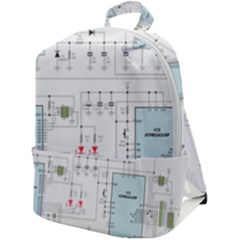 Circuits-electronics-atmel Zip Up Backpack by Jancukart