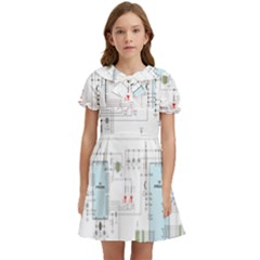 Circuits-electronics-atmel Kids  Bow Tie Puff Sleeve Dress