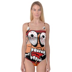 Brain Cartoon Animation Camisole Leotard 