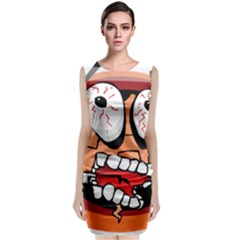 Brain Cartoon Animation Classic Sleeveless Midi Dress