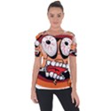 Brain Cartoon Animation Shoulder Cut Out Short Sleeve Top View1