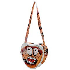 Brain Cartoon Animation Heart Shoulder Bag