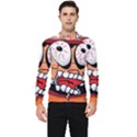 Brain Cartoon Animation Men s Long Sleeve Rash Guard View1