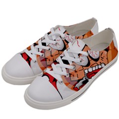 Brain Cartoon Animation Men s Low Top Canvas Sneakers