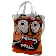 Brain Cartoon Animation Canvas Messenger Bag