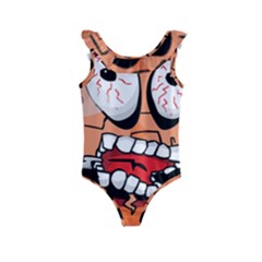 Brain Cartoon Animation Kids  Frill Swimsuit