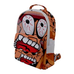 Brain Cartoon Animation Flap Pocket Backpack (large)