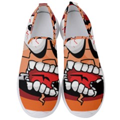 Brain Cartoon Animation Men s Slip On Sneakers