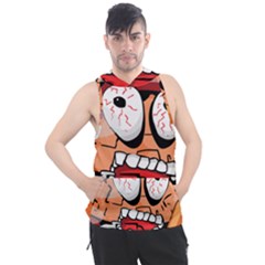 Brain Cartoon Animation Men s Sleeveless Hoodie