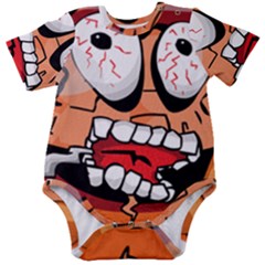 Brain Cartoon Animation Baby Short Sleeve Onesie Bodysuit