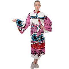 Monster-headphones-headset-listen Maxi Velour Kimono