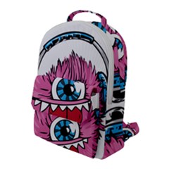 Monster-headphones-headset-listen Flap Pocket Backpack (large) by Jancukart