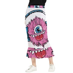 Monster-headphones-headset-listen Maxi Fishtail Chiffon Skirt