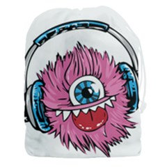 Monster-headphones-headset-listen Drawstring Pouch (3xl)