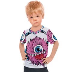 Monster-headphones-headset-listen Kids  Sports Tee