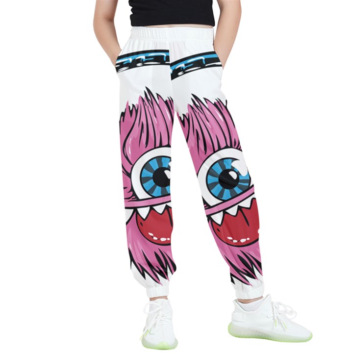 Monster-headphones-headset-listen Kids  Elastic Waist Pants