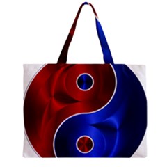 Yin Yang Eastern Asian Philosophy Zipper Mini Tote Bag