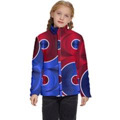 Yin Yang Eastern Asian Philosophy Kids  Puffer Bubble Jacket Coat by Jancukart