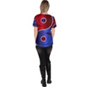 Yin Yang Eastern Asian Philosophy Women s V-Neck Scrub Top View4