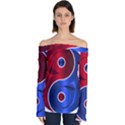 Yin Yang Eastern Asian Philosophy Off Shoulder Long Sleeve Top View1