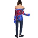 Yin Yang Eastern Asian Philosophy Off Shoulder Long Sleeve Top View2