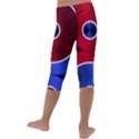 Yin Yang Eastern Asian Philosophy Kids  Lightweight Velour Capri Leggings  View4