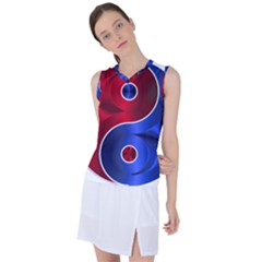 Yin Yang Eastern Asian Philosophy Women s Sleeveless Sports Top by Jancukart