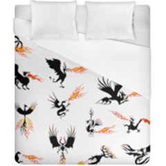 Dragon-phoenix-fire-bird-ancient Duvet Cover (california King Size)