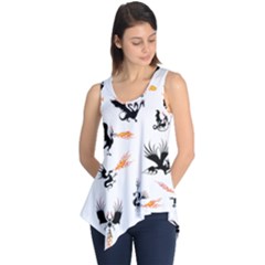 Dragon-phoenix-fire-bird-ancient Sleeveless Tunic