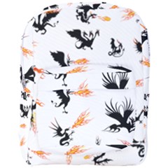 Dragon-phoenix-fire-bird-ancient Full Print Backpack