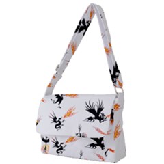 Dragon-phoenix-fire-bird-ancient Full Print Messenger Bag (s)