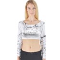 Astronaut-moon-space-astronomy Long Sleeve Crop Top View1