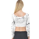 Astronaut-moon-space-astronomy Long Sleeve Crop Top View2